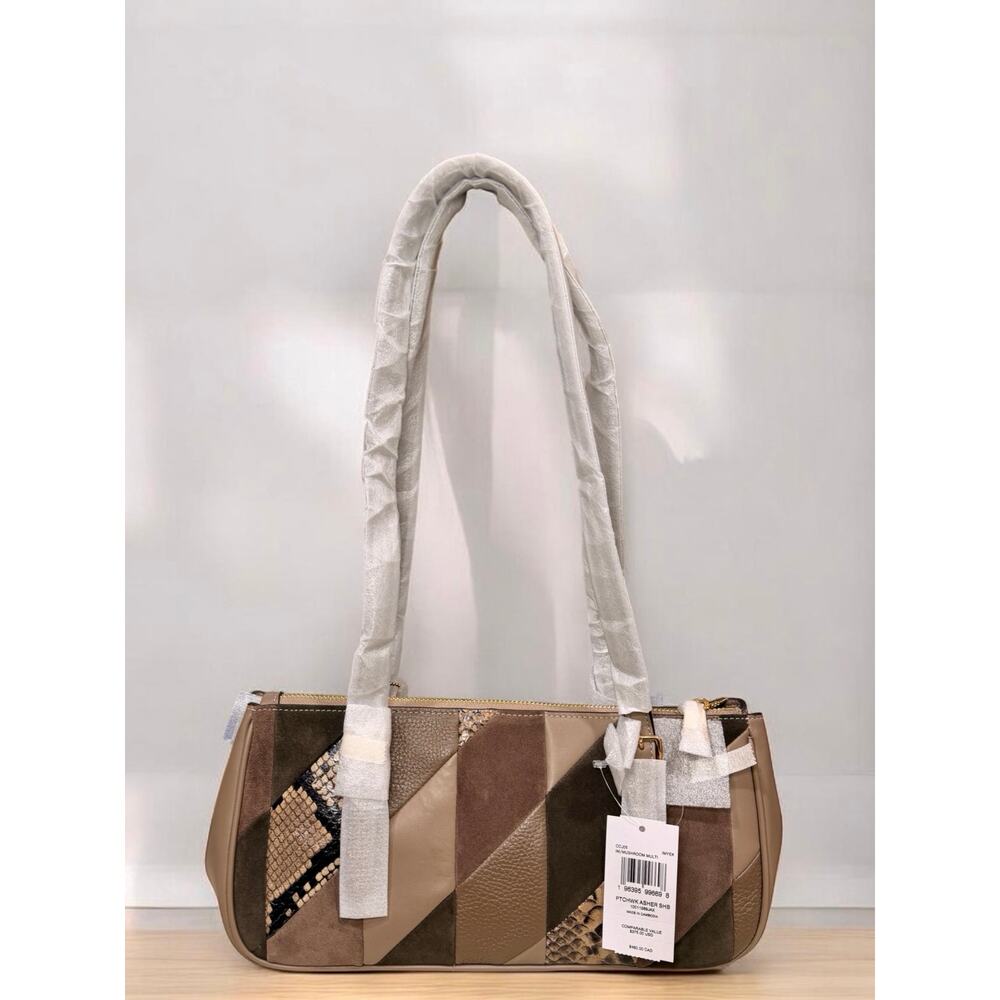 NWT Coach CCJ05 Patchwork Asher Shoulder Bag &  CCR27 Snap Patchwork Wallet - Picture 3 of 10